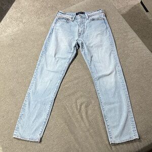 Abercrombie & Fitch Men's Straight Jeans in Light Blue